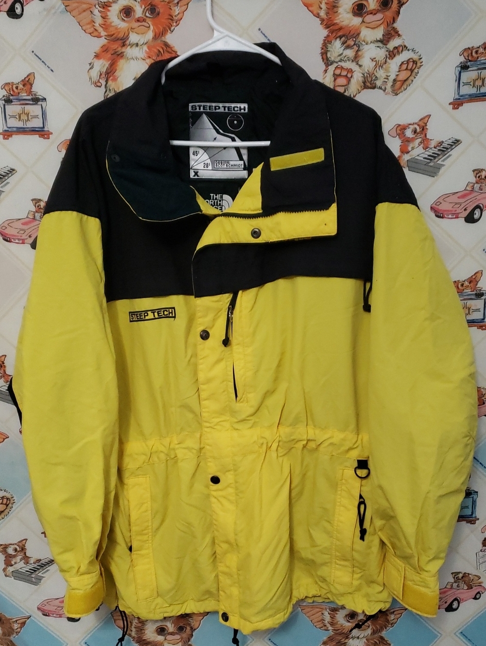 The North Face Steep Tech Men's Yellow/Black Shell Jacket Medium